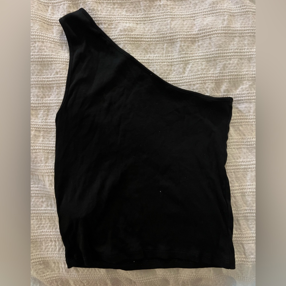 Madewell Black Ribbed Top